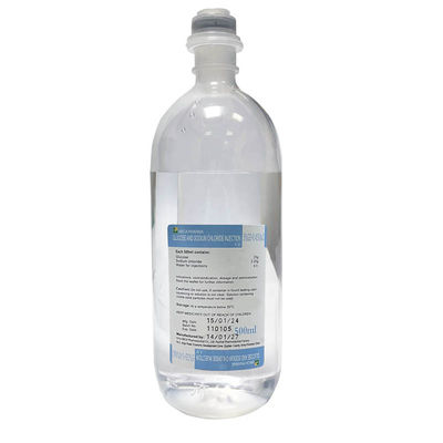Glucose en natriumchloride voor injectie 100 ml / 250 ml / 500 ml D1/2S Duidelijke vloeistof