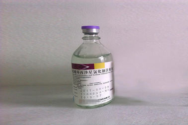 Glasfles die Farmaceutische het Lactaatinjectie inpakken van Transfusieciprofloxacin