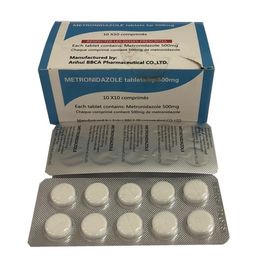 Witte Metronidazole 500 die Mg-Tablet GMP voor Volwassenen/Kinderen wordt verklaard